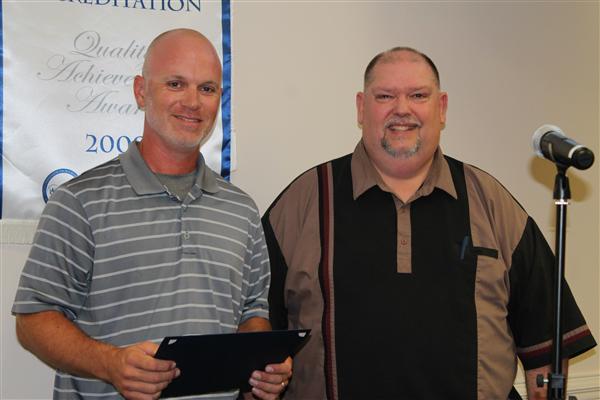 Bobby Tittle, Ohatchee High School Principal and David Gilmore,Board President 